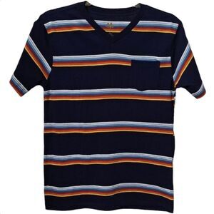 🚗SALE! 5/$50 Boy's Striped T-Shirt with Pocket Size Large (14/16)